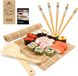 Unyqoos® Set à sushi en bambou