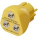 Tru Components TC-12351668 Prise de terre – 3x connexion à bouton-poussoir 10 mm