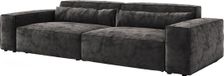 DELIFE Canapé Sirpio XL 270x130 cm microfibre noir