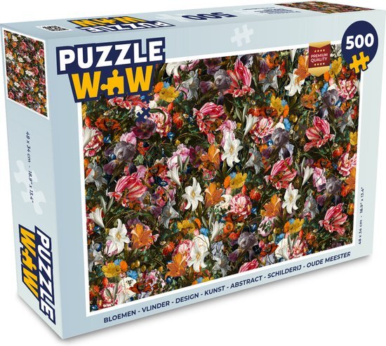 MuchoWow Puzzel Bloemen - Kunst - Oude Meesters - Legpuzzel - Puzzel 500 stukjes