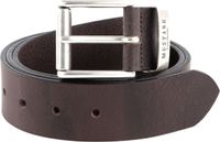 MUSTANG Leren Riem Leather Belt 40mm W80 Darkbrown Donkerbruin