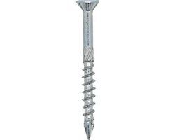 Woodies MDF-schroef Torx 15 Platverzonken kop 4,5 x 50mm 30vk Deeldraad Verzinkt (200 stuks)