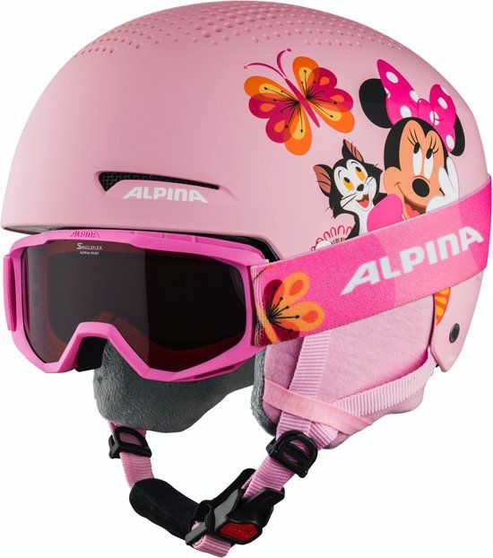 Alpina Zupo Disney Skihelm - Minnie Mouse - Roze - Maat 51-55 cm
