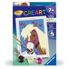 Ravensburger CreArt Kids 8 x 12 cm - paard hart - schilderset op nummer - vanaf 7 jaar - 25992