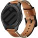 Strap-it Samsung Bracelet en cuir cousu Samsung Galaxy Watch FE (brun)
