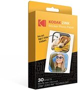 Kodak 2 "x3" Premium Zink Pre-Cut Sticker Photo Paper (30 Vellen) Compatibel met Step Printer