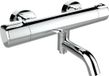 Plieger Voda - Badthermostaat - draaibare uitloop - HOH 15cm - Chroom