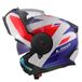 LS2 FF902 Scope II Duria Wit Blauw Rood 06 Systeemhelm - Maat XL