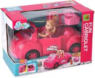 Merkloos Fun Cabriolet - Speelgoedauto - Inclusief pop
