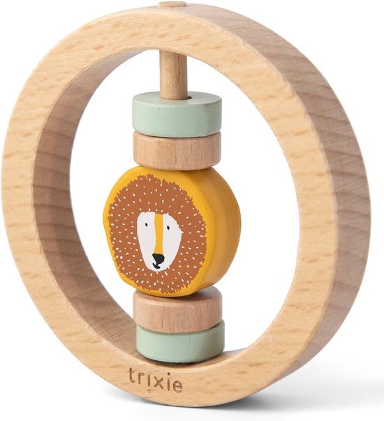 Trixie Baby Trixie houten ronde rammelaar Mr. Lion