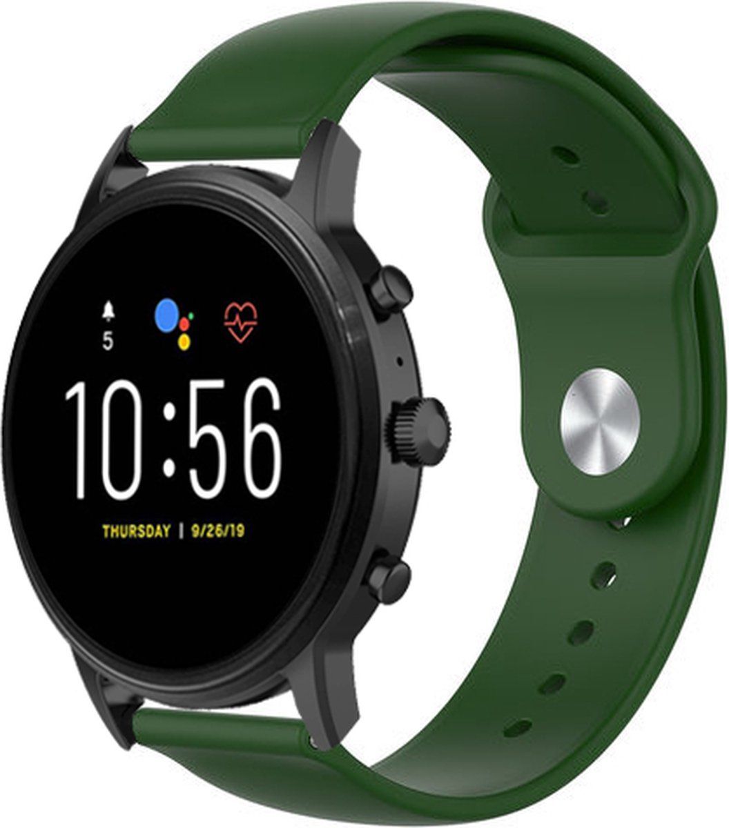 Strap-it Fossil Strap-it Fossil Gen 5 sport band - legergroen