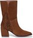 Wonders Charme bottes en cuir marron