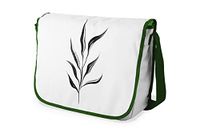 Bonamaison Digitaal bedrukte Messenger schooltas met kaki riem voor meisjes en jongens, boodschappentassen voor scholieren, schoudertassen, grootte: 29x36 cm