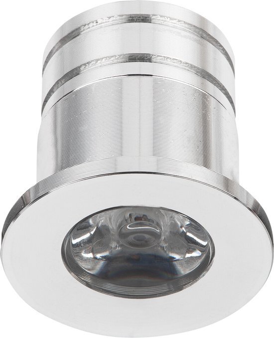 Velvalux LED Veranda Spot Verlichting - 3W - Natuurlijk Wit 4000K - Inbouw - Rond - Mat Zilver - Aluminium - Ø31mm