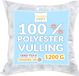 Creative Deco Vulling voor Kussens, Mascottes, Bekleding | Polyester Vezel | 1200g | Wasbaar