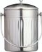 KitchenCraft 1 gallon roestvrijstalen keukencompostvat met deksel