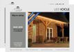 Anna's Collection Ijspegelverlichting - 2x - lichtsnoer - 360 led lampjes - warm wit - 720 x 60 cm
