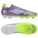 adidas F50 Elite Laceless Fg Radiant Blaze - Violet/blanc/vert Enfant - Herbe Naturelle (Fg), pointure 29