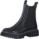 Tamaris Dames Chelsea Boot Leer Zwart