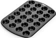 Kaiser Inspiration Mini Muffinvorm voor 24 Muffins, Zwart, Staal, 38 x 24 cm