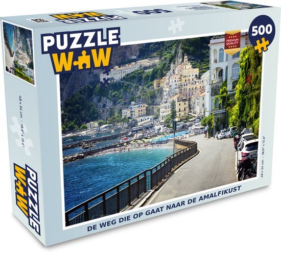 MuchoWow Puzzel De weg die op gaat naar de Amalfikust - Legpuzzel - Puzzel 500 stukjes