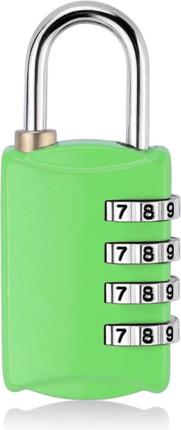 Hangslot Cijferslot - 54mm - Groen