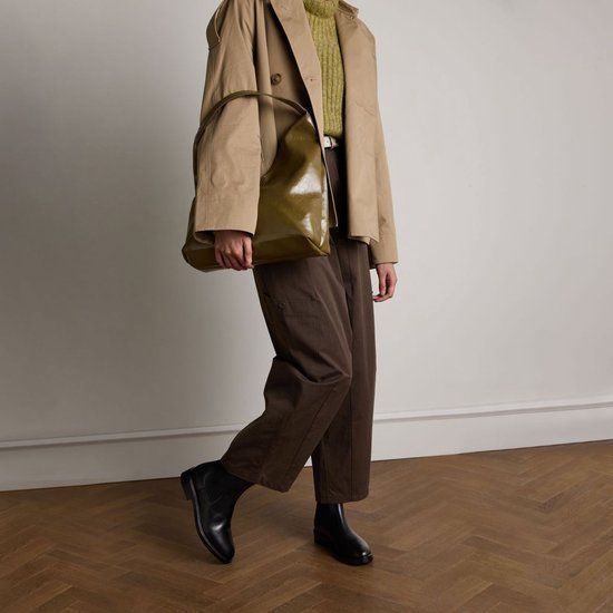 Manfield Dames Zwarte Leren Chelsea Boots Maat 36