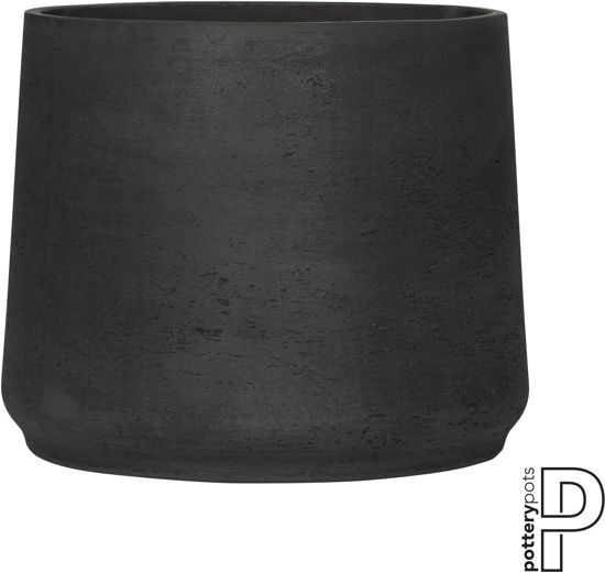 - Pottery Pots Bloempot Patt Black washed-BruinZwart D 3945 cm H 38 cm