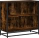 vidaXL Boekenkast - 80,5x35x76 cm - Bewerkt Hout - Gerookt Eikenkleurig