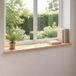 vidaXL Raamprofielen 2 stuks Naturel 100 x 40 x 2 cm Massief Beukenhout