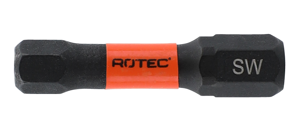 Rotec IMPACT Schroefbit SW 6 | L=30 | C6.3 | BASIC | 2 stuks
