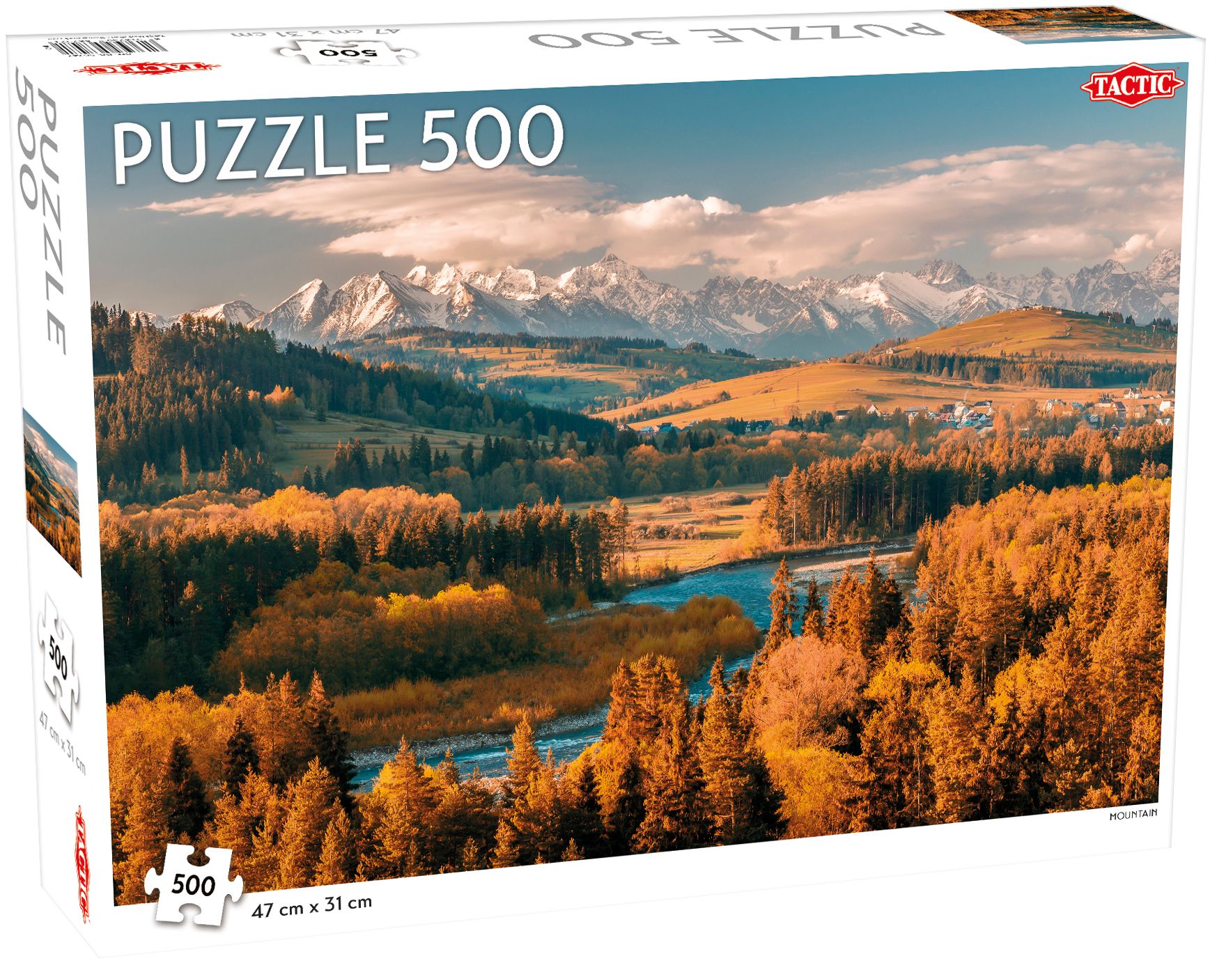 Tactic Landscape: Mountain - 500 stukjes Puzzel - Unisex - 8+ jaar