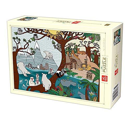 Deico Games 76410 Natuur puzzel, veelkleurig