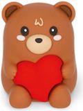 LEGAMI Verlichte puntenslijper met houder Sharpening Is Magic Teddy Bear, puntenslijper, klappen brandt, Marron