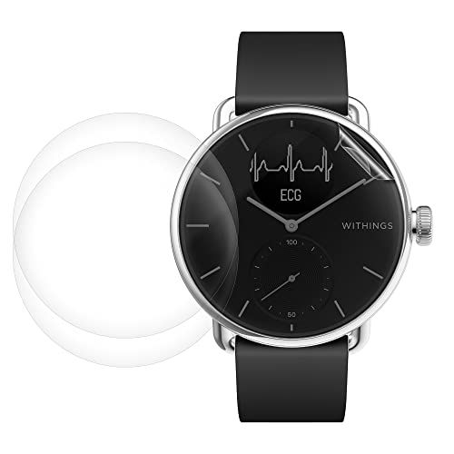 kwmobile 3x screenprotector compatibel met Withings Scanwatch 38mm - Beschermende folie voor fitnesstracker