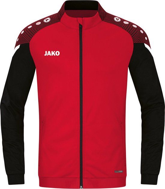 JAKO Performance Polyester Jacket - Kids - Red/Black - Size 164