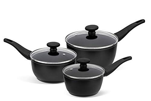PRESTIGE 11678 Thermo Smart Induction 3-delige Saucepan pannen met antiaanbaklaag met deksel, aluminium, groen