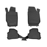 OMAC 6602444 Ensemble de tapis de sol ETP (élastomère thermoplastique), noir