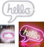 DECO Home Deco Neon lamp Hello Roze