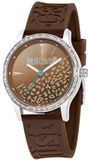 JUST CAVALLI HUGE Unisex Polshorloge Bruin