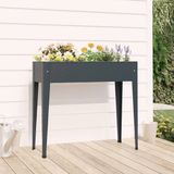 vidaXL Plantenbak 100,5x40,5x90 cm gegalvaniseerd staal