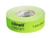 Clinell Indicator Tape - Sanitatieprocedure Indicator Tape - 100 m Rol - Wordt geleverd met Pen, geen Sticky Residu - Groen I Am Clean Tape