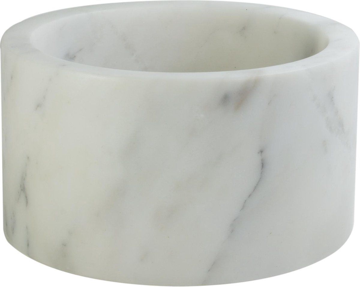 TAK Design Serveerkom Carlo - Marmer - Ø11 x 6 cm - Wit