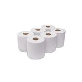 Saten Droogspoel, gerecycled papier, 1 laag, wafelpatroon, breedte 198, 25 g, 262 m, 6 stuks