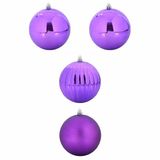 vidaXL Set boules XXL violet plastique Ø 20 cm