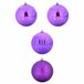 vidaXL Set boules XXL violet plastique Ø 20 cm