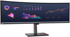 Lenovo ThinkVision P49w-30 49" DQHD Curved Monitor - 5120x1440, IPS, 60Hz, USB-C, Thunderbolt