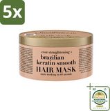 OGX Brazilian Keratin Smooth masque capillaire - 5 pièces - 300 ml