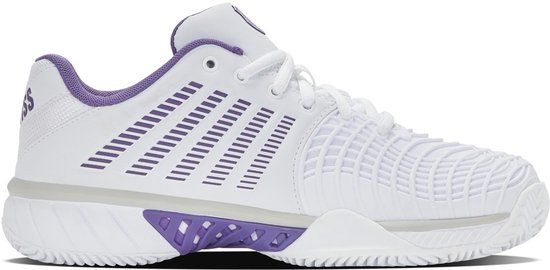K-Swiss Express Light 3 Clay Dames Tennisschoen Wit Paars