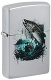 Originele Zippo Originele Zippo aansteker boot met vis - vissersboot benzine 60007022